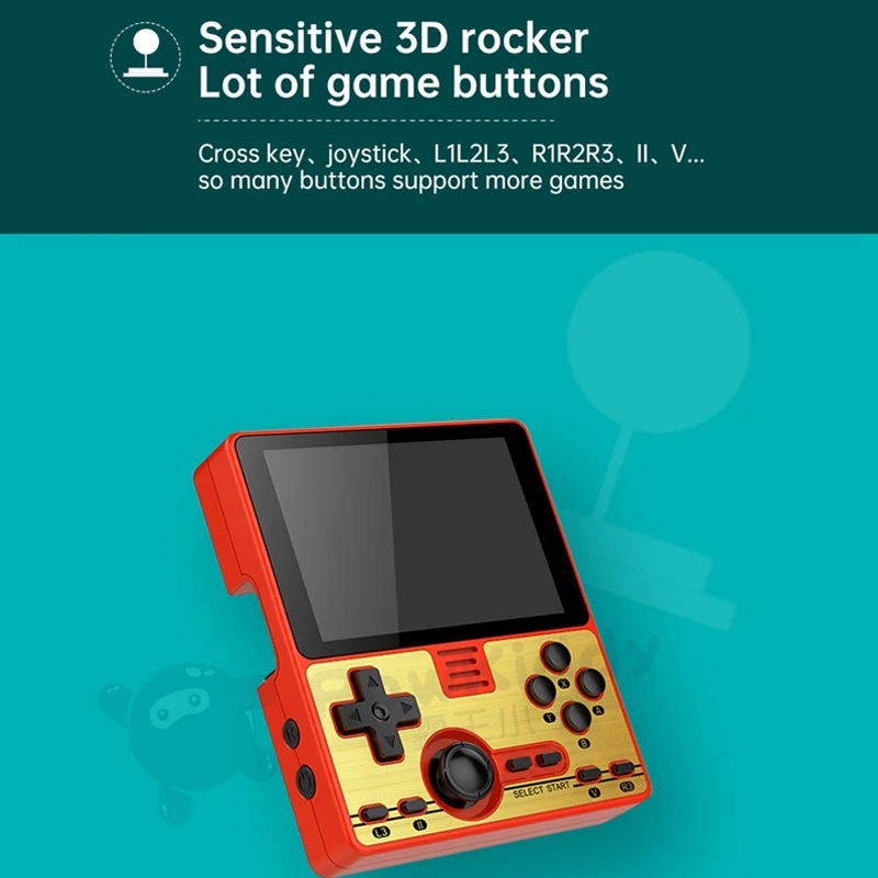

Hot POWKIDDY RGB20 3.5inch IPS Screen Built-in Module Multiplayer Online Open Source Portable Handheld Retro Game Console