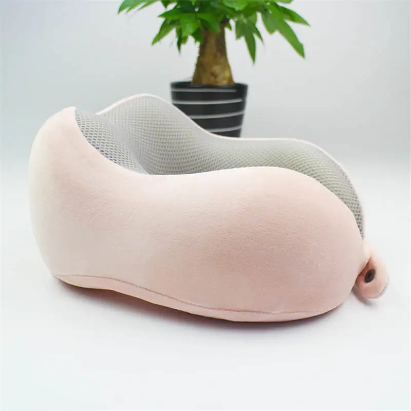 Подарок Санты медленный отскок памяти хлопок u-подушка самолет путешествия