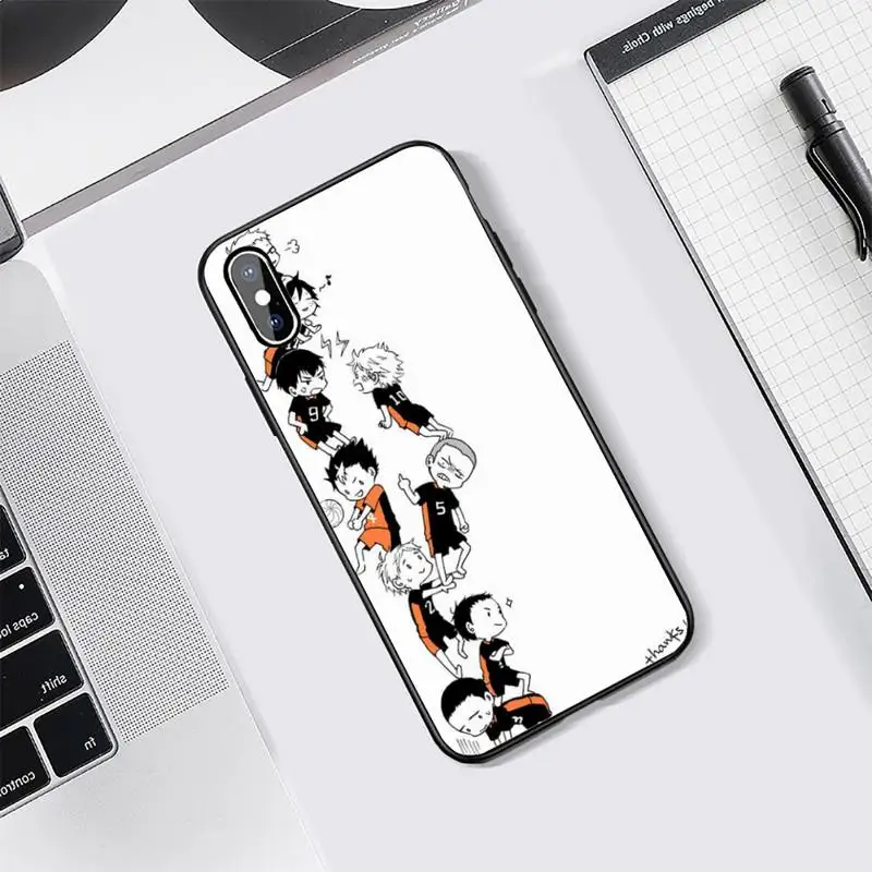 

Anime Haikyu Phone Case Tempered glass For iphone 7 8 plus X XS XR 11 12 PRO MAX Samsung S7 edge S8 S9 S10 e plus note8 9 10 pro
