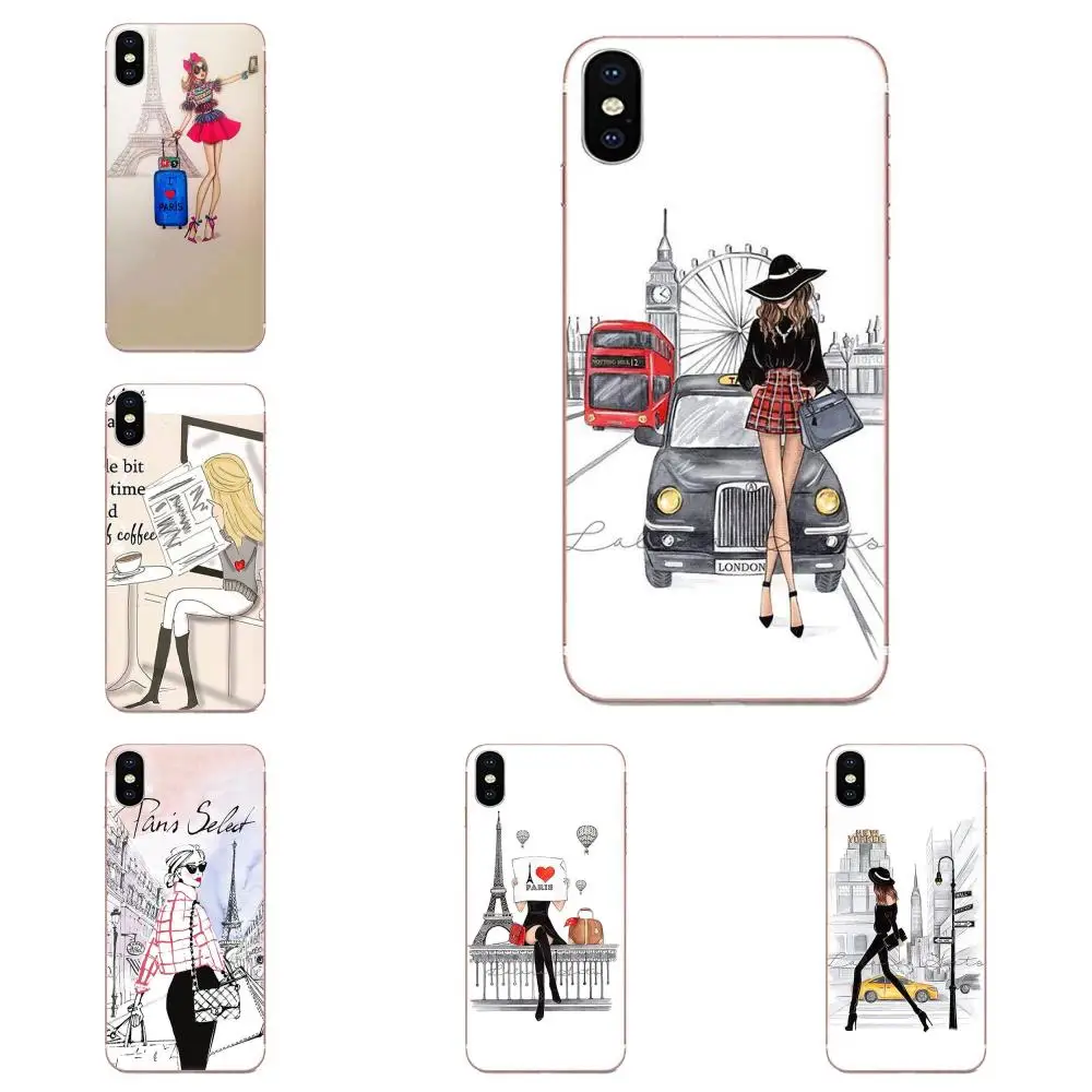 Мягкие ТПУ лучшие чехлы для Huawei Mate 9 10 20 P P8 P9 P10 P20 P30 P40 Lite Pro Smart 2017 Eiffel City Baby