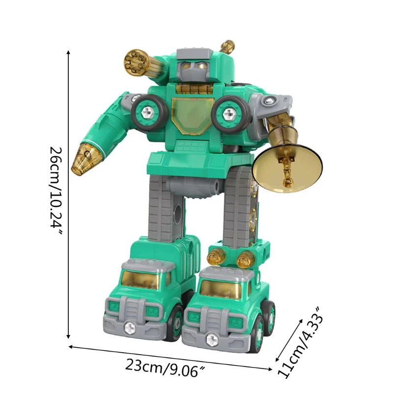 

Deformed Autobot Children DIY Disassembly Toy Assembling Car Educational Screw Building Block Toy for Kids Boys Vehicle