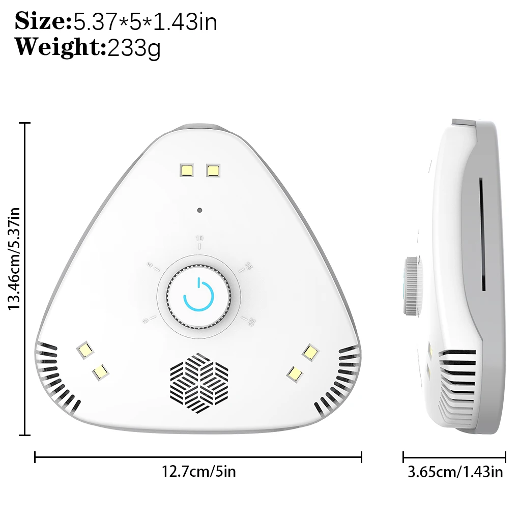 

Rechargeable UV Cleaning Machine Air Dust Odor Remover Timing Auto Light Control Negative Ions Filter UV Air Cleaner