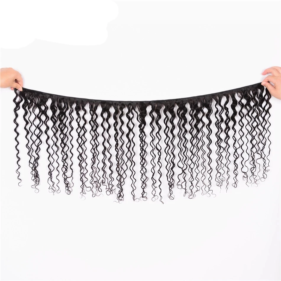 Shuangya Малазийская волна воды с 13X4 кружевной фронтальный 100% Remy 3/4 пряди фронтальным