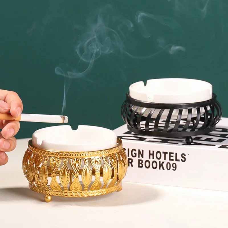 

Personality trend decoration, home living room creative ceramic ashtray, office desktop ashtray,