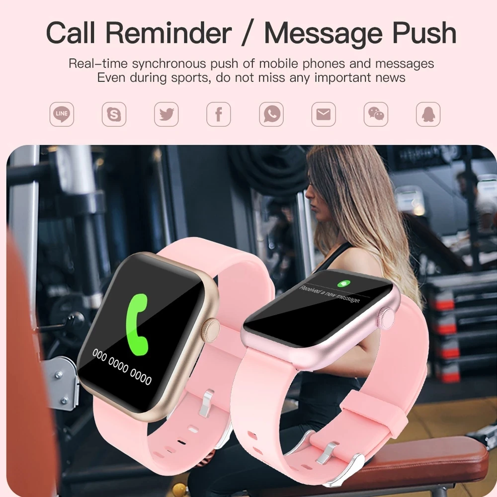 

P9 Smart Watch Men Woman Full Fashion Smartwatch Built-In Game IP67 Waterproof Heart Rate Sleep Monitor For IOS Android Phone