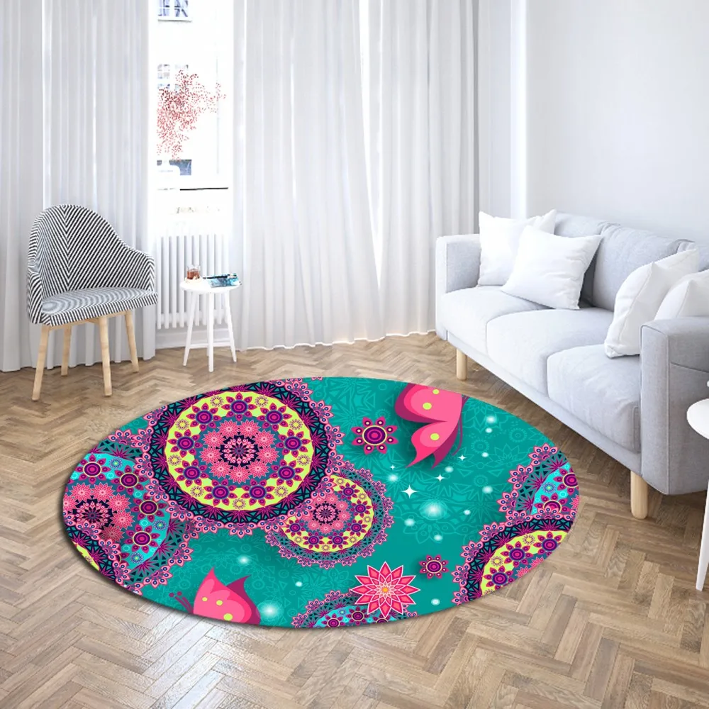 

Modern Fashion Carpet Living Room/coffee Table/garden Blanket Butterfly Pattern Polyester Non-slip Mat Home Decoration Carpet