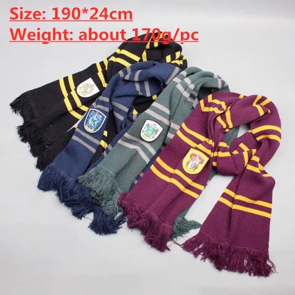 Design 9 20 шт./лот шарф Гарри Гриффиндор/Слизерин/Hufflepuff/Ravenclaw шарфы Косплей костюмы Рождество Хэллоуин подарки для детей - Цвет: Design 9