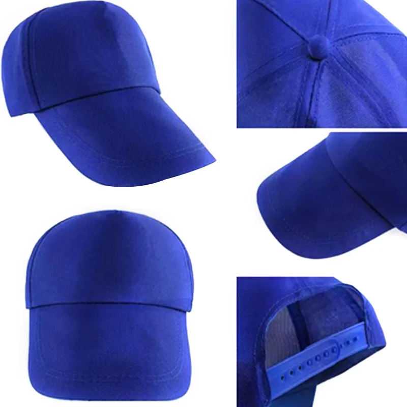 Бейсболка унисекс Регулируемый козырек от солнца однотонная летняя | Аксессуары