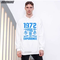 made in 1972 funny 49th birthday gift printed hoodies 49 years awesome husband casual long sleeve cotton mens winter sweater