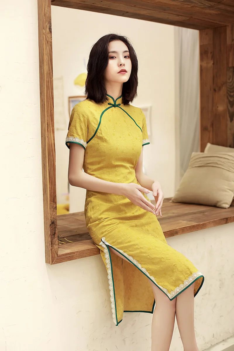 Китайское платье свадебное кружевное традиционное платье для женщин cheongsam китайский стиль длинное qipao с вырезами кружевное вечернее платье