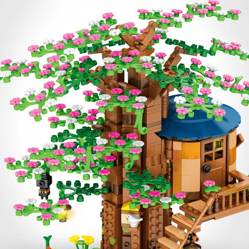 

1109Pcs Ideas Series Tree House Set Model Building Blocks DIY Flower Bricks Educational Toys Birthdays Gift For Children Adult