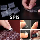 5 листов, 120 шт., прозрачные двусторонние самоклеящиеся наклейки для наращивания ногтей