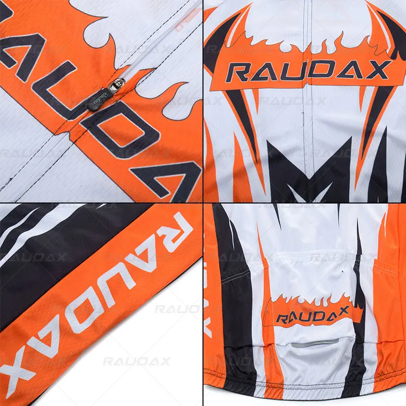 

Cycling Clothing 2021 Raudax Pro Team Summer Breathable Cycling Jersey MTB Short Sleeves Bike Uniform Men Road Ropa De Hombre