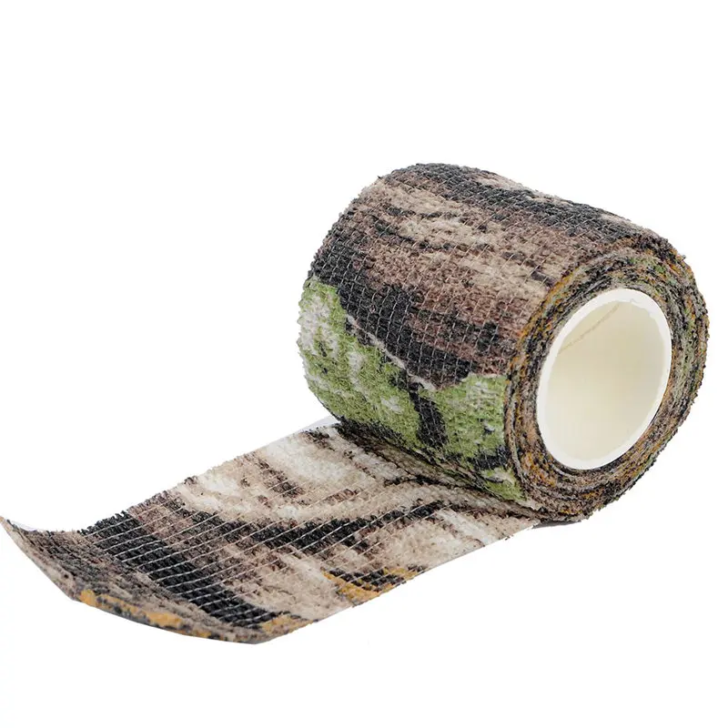 Bionic Camo Тактическая 5 см x 4,5 м самоклеящаяся Камуфляжная Лента армейская камуфляжная обертка для винтовки, охоты, стрельбы, велосипедного инструмента невидимая лента водонепроницаемая - Цвет: Bionic Camo