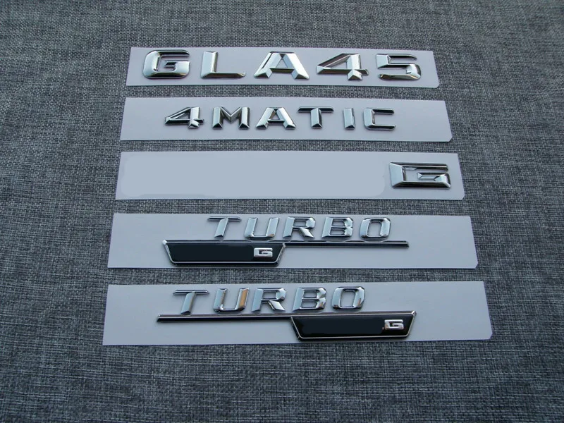 1 Набор наклеек с цифрами и эмблемами для багажника A M G GLA45 4matic TURBO AMG|Эмблемы| |