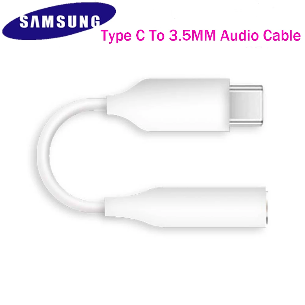 Оригинальный кабель для наушников SAMSUNG 3 5 с разъемом типа C USB на мм AUX адаптер Samsung