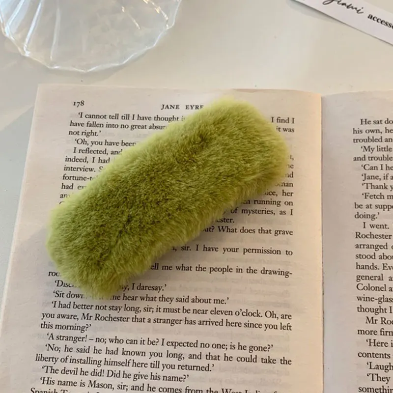 

Autumn Winter Plush Hair Clips For Women Girls Faux Fur Hairpins Barrettes Cute Geometric Square Hair Ornament Hair Accessories