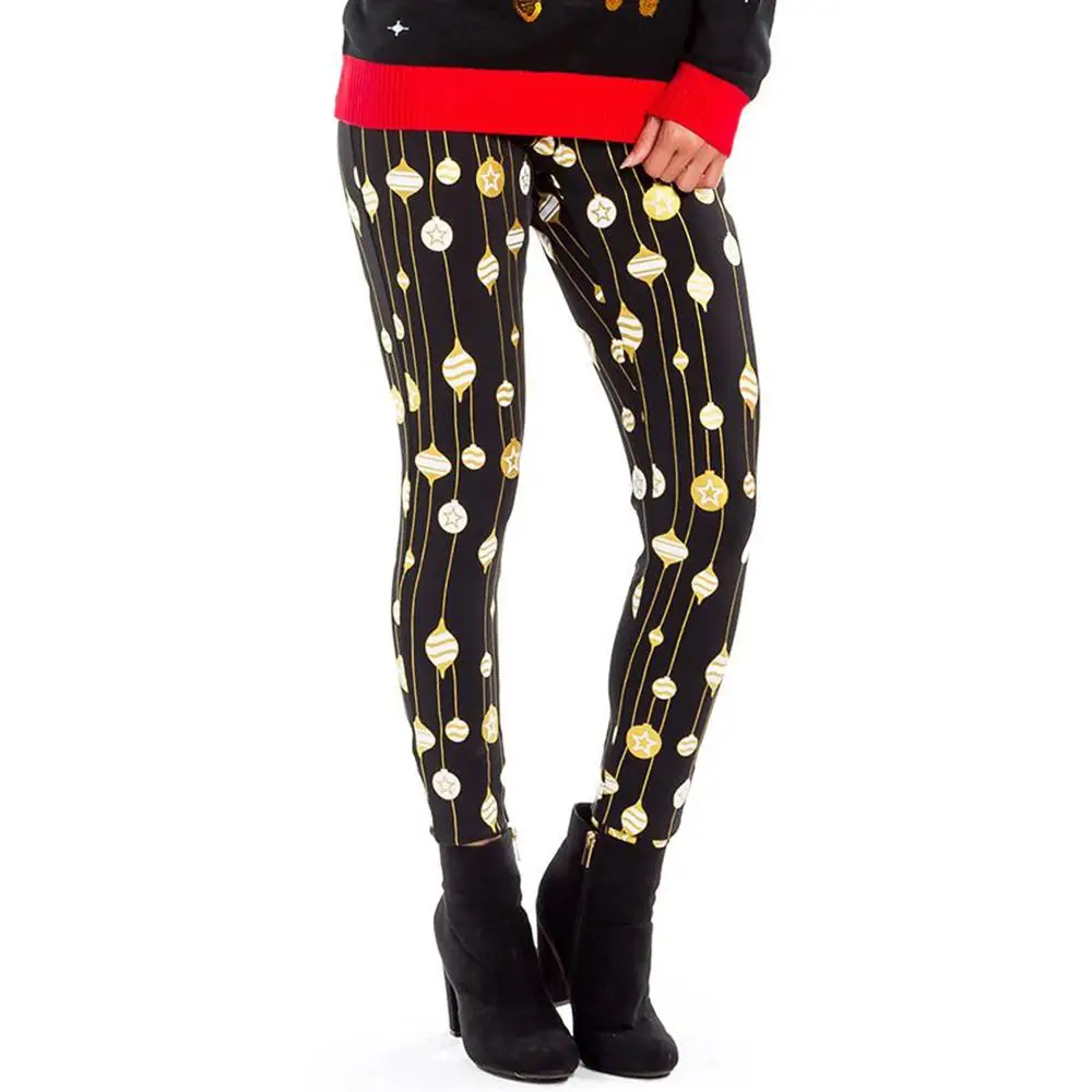 

2020 Autumn And Winter New Women's Christmas Printed Tights Pants Slim Fashion Fitness Pants Sports Leggings