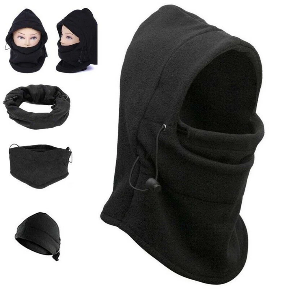 

Windproof Fleece Cap 1PC Winter Ski Hat Adjust Full Face One Size Soft