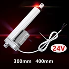 Электрический линейный привод 24 В, линейный двигатель, металлическая шестерня, двигатель постоянного тока, подвижный дистанк 300 мм 400 мм, ход 30 Вт, для открывания окон и дверей