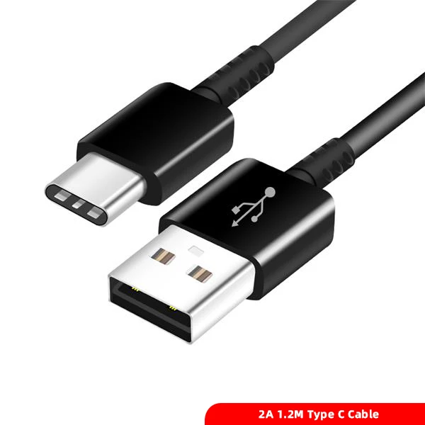 2A 1.2M Cable USB кабель для быстрой зарядки типа C EU/US/KU настенный для samsung Galaxy S9 S8 Plus для huawei P20 Pro адаптер для быстрой зарядки USB C кабель - Тип штекера: 2A 1.2M Cable