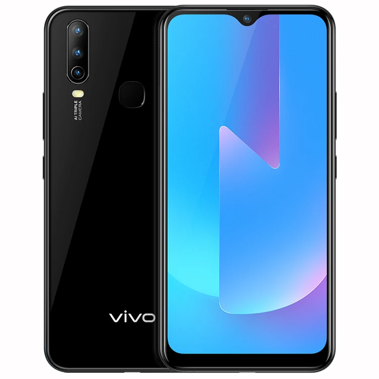Black vivo U3x Snapdragon665 мобильный телефон Android Восьмиядерный 5000 мАч Быстрая зарядка 6,3" 3 камеры Новая модель телефона - Цвет: Black