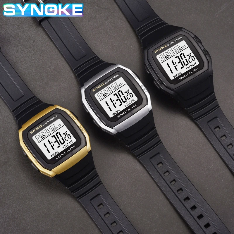 

Men Luxury Watch Square Simple LED Digital Sport Watches Mens Waterproof Electronic Wristwatch Men Ultra-thin Clock Reloj Hombre