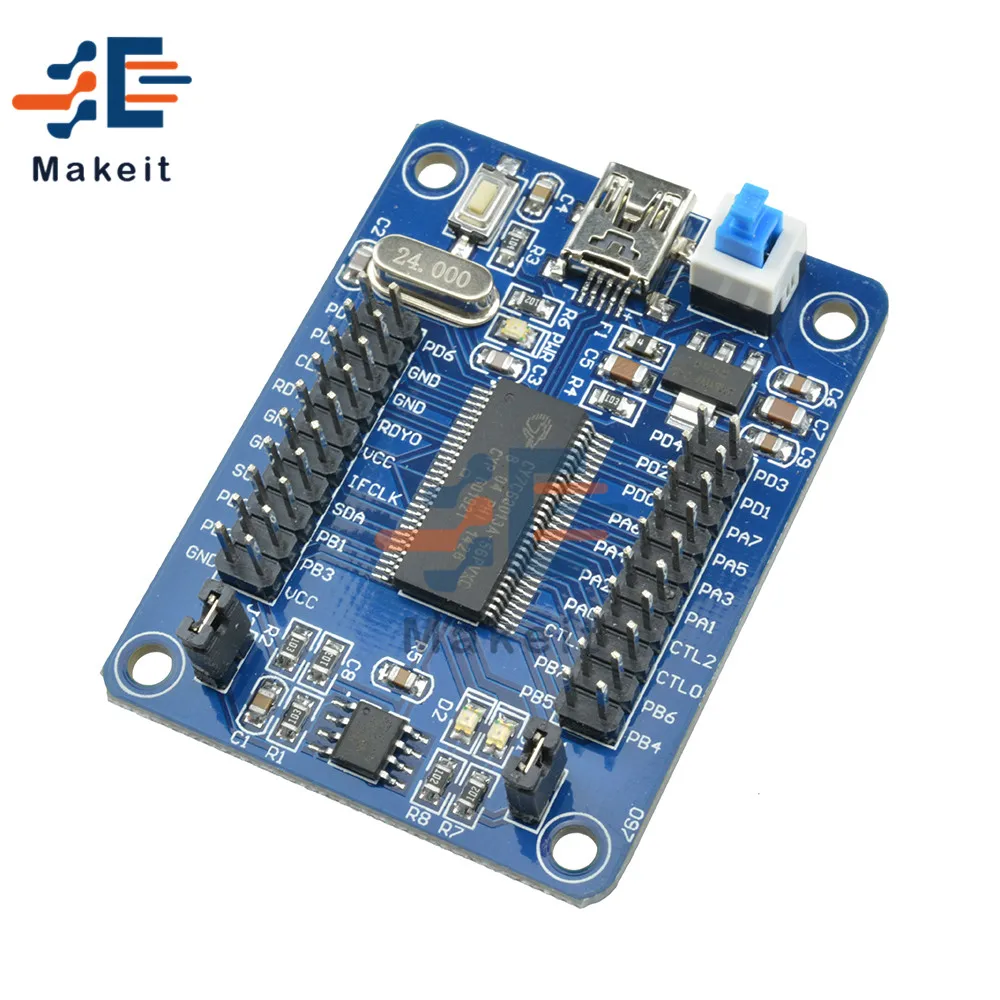 USB материнская плата EZ FX2LP CY7C68013A макетная логический анализатор с