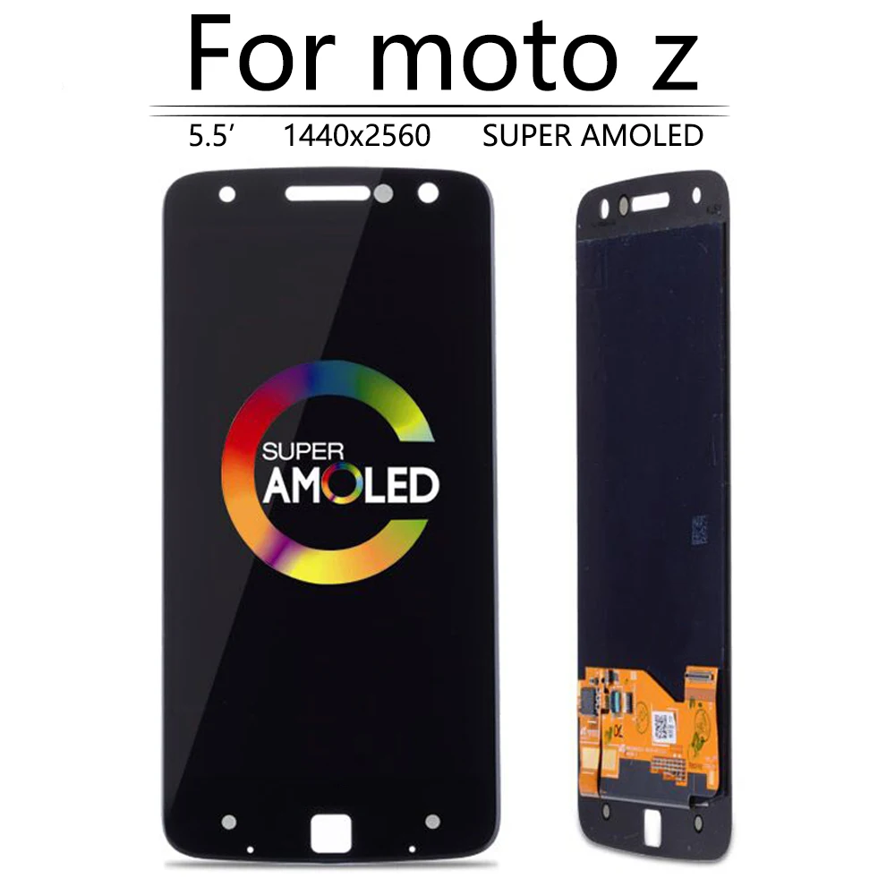 5 &quotAMOLED для Motorola MOTO Z ЖК дисплей сенсорный экран дигитайзер XT1650 01 03 Moto Droid с защитой