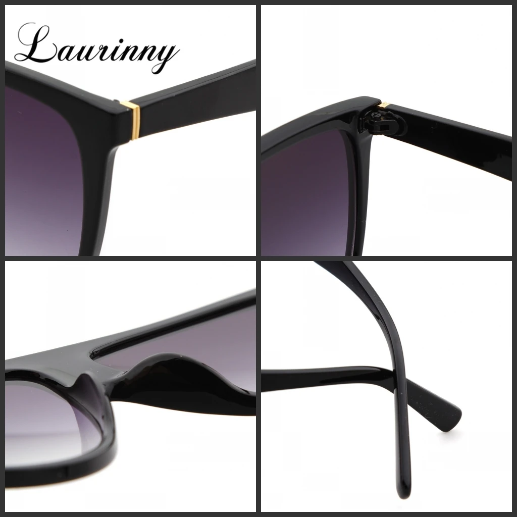 Vintage Oversized Square Sunglasses Women 2021 Luxury Brand Cat Eye Sun Glasses Colorful Ocean Shades Eyeglasses Female UV400 images - 6