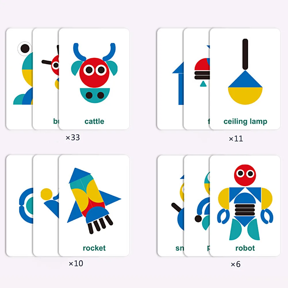 Животные деревянные головоломки доска набор Красочные Детские Обучающие