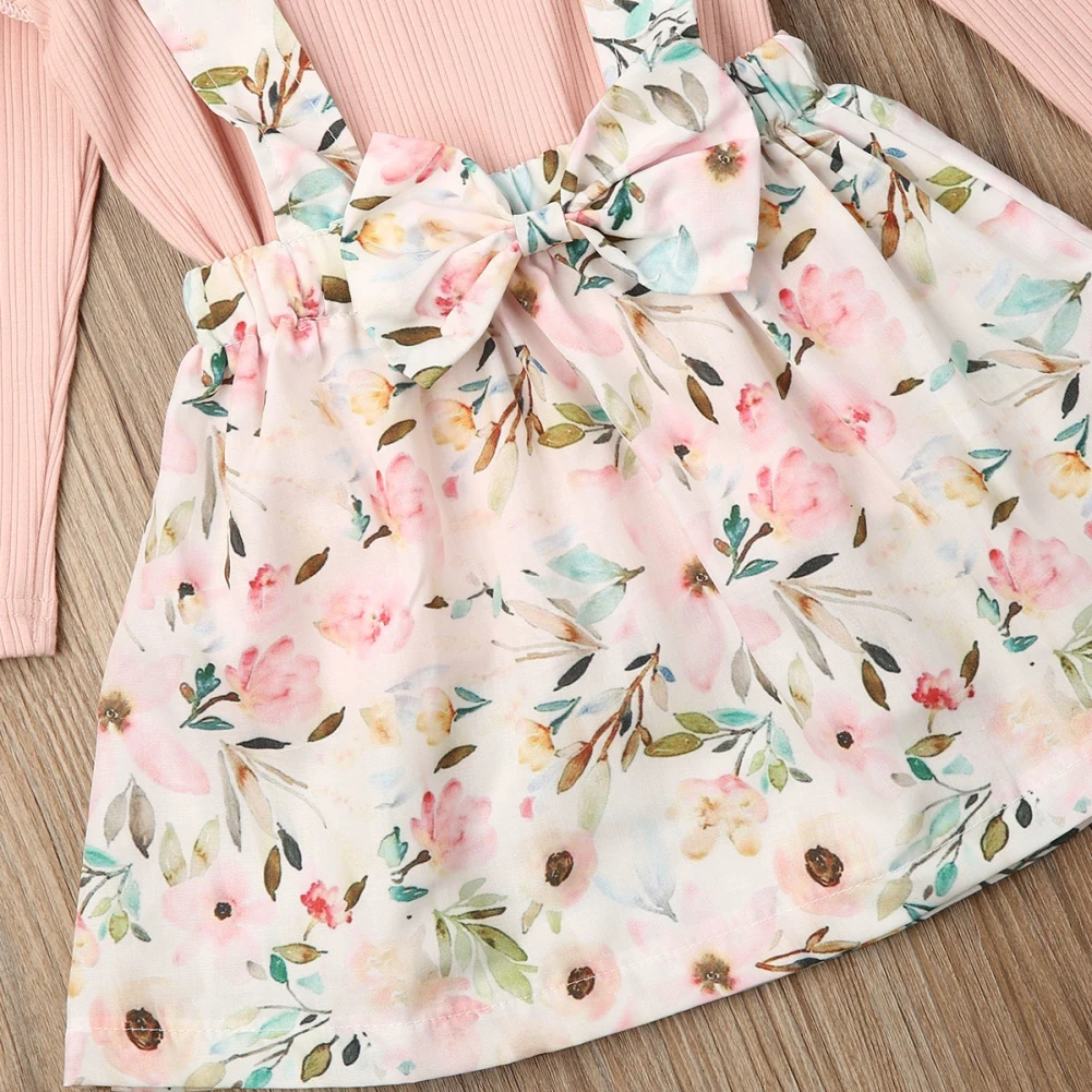 Эксклюзивная Одежда для девочек 2019 милая одежда маленьких топы с длинным рукавом