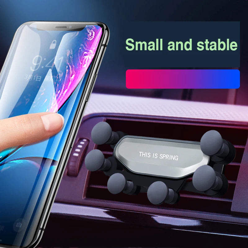 Автомобильный гравитационный держатель для телефона в автомобиле с креплением