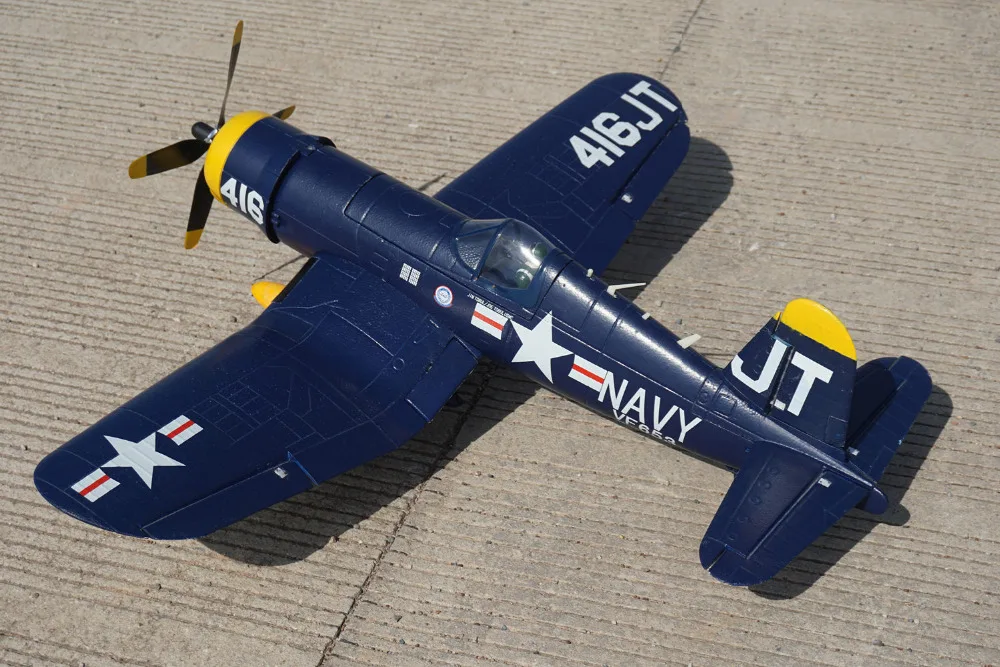 RC игрушечный самолет Уникальный 1200 мм F4U EPO модель с выдвижным шасси PNP