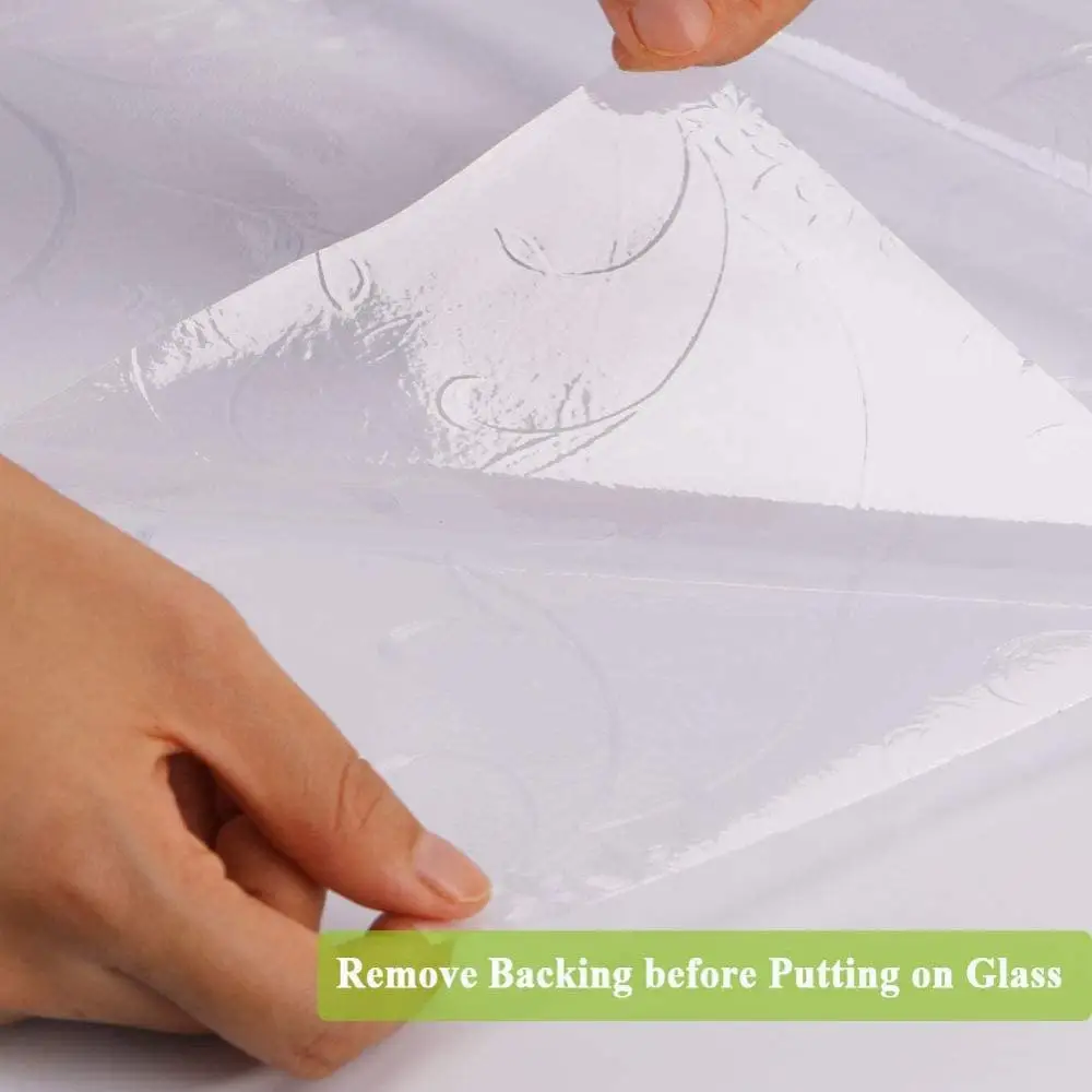 

LUCKYYJ Privacy Window Film,Glass Door Film, Self-adhesive Heat Control Anti UV Window Stickers for Office and Home Decoration