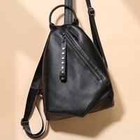 women designer backpacks fashion female genuine leather shoulder bag black travel school bags high quality backpack bags lady