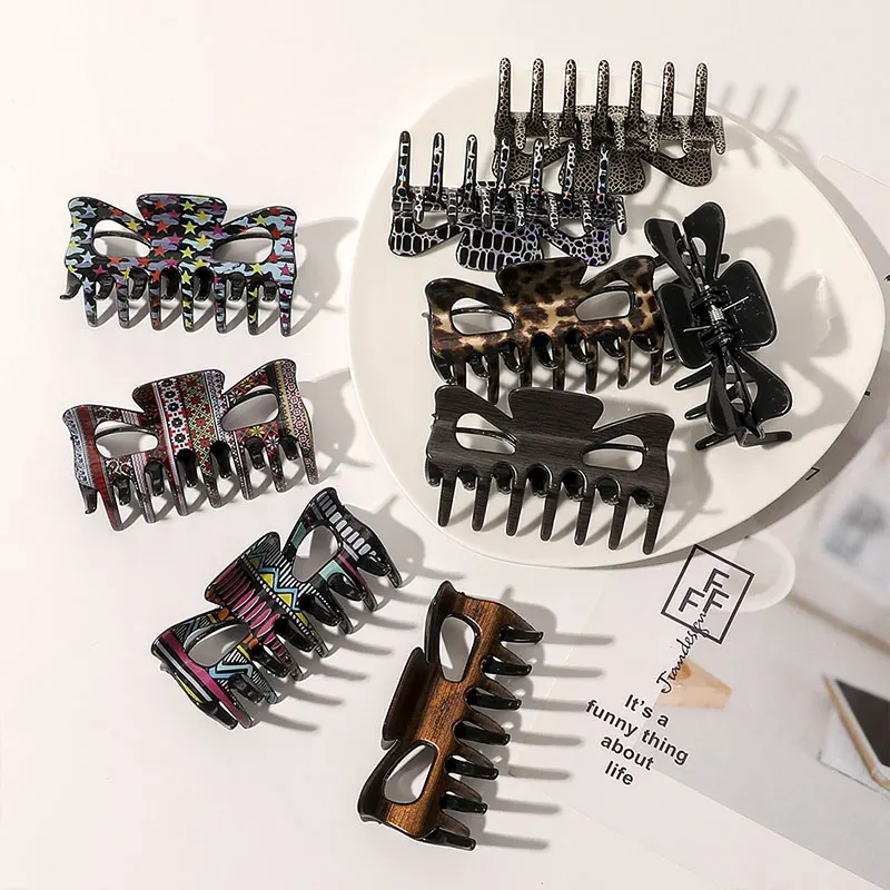 

Модные Винтажные женские Акриловые Матовые заколки для волос, аксессуары для волос для девочек, Винтажная заколка для хвоста, Шпилька для в...