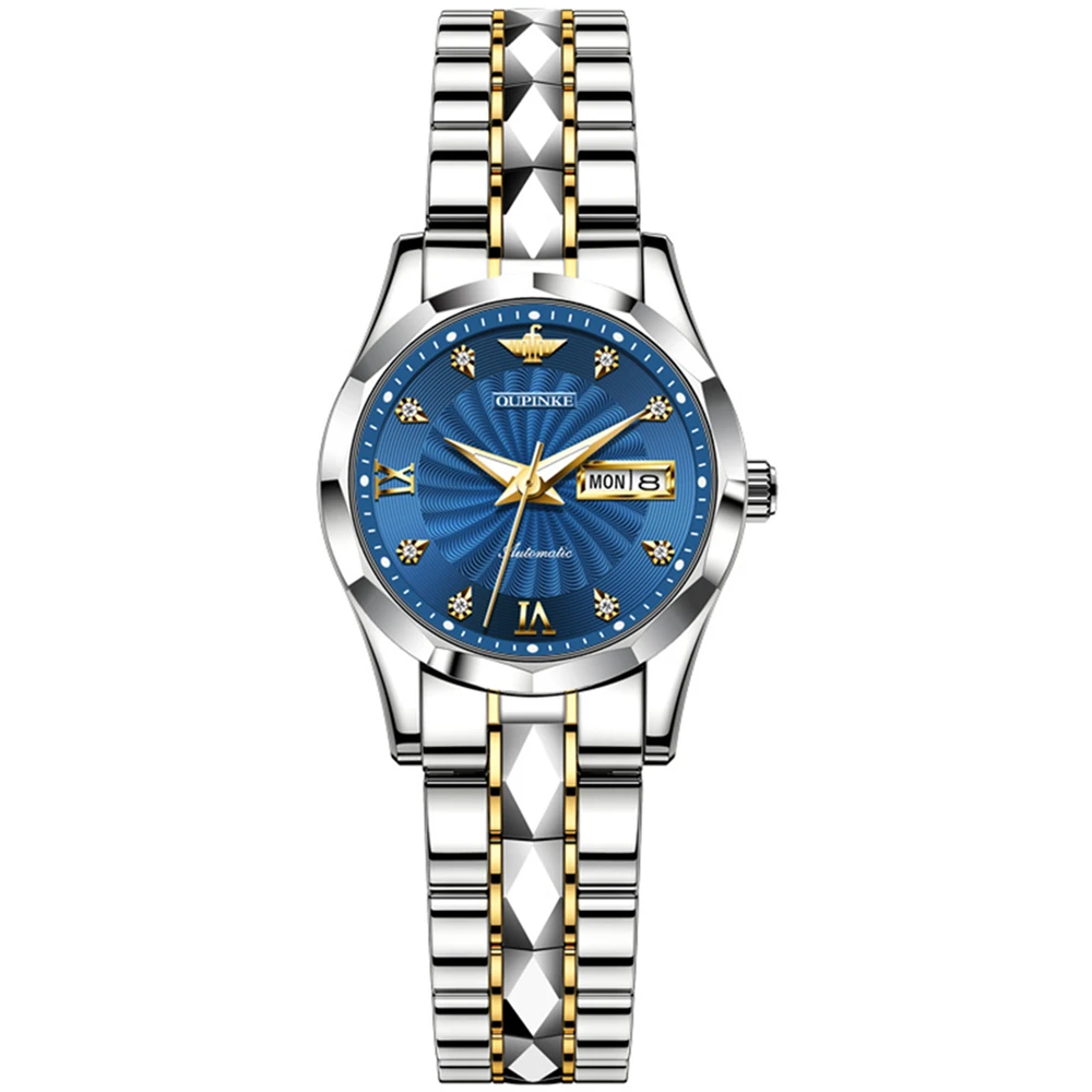 Enlarge Top Brand Luxury Women Automatic Watch Waterproof Sapphire Mirror Luminous Ladies Watches Fashion Women Mechanical Wristwatches