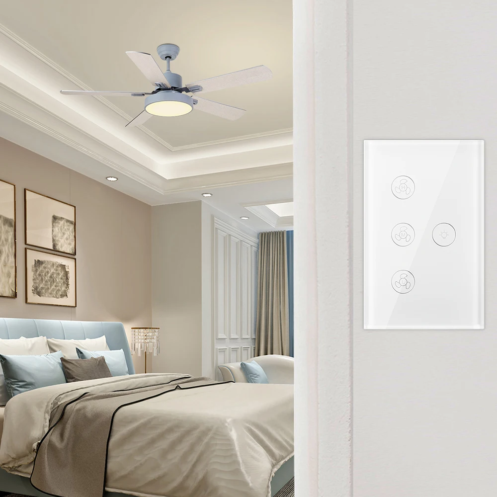 Умный настенный высветильник ель для потолочного вентилятора с поддержкой Wi