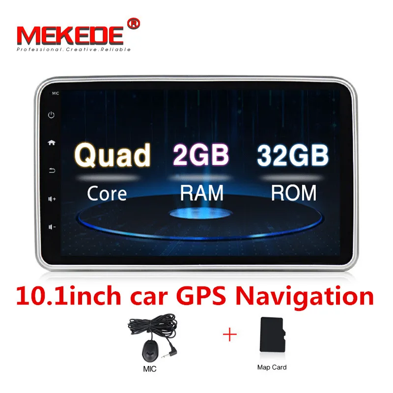 HD 1din Android 8 ''Универсальный Автомобильный dvd-плеер gps навигация Стерео Bluetooth Радио Аудио плеер FM Автомобильный мультимедийный плеер - Цвет: 10.1INCH 32G CAR DVD