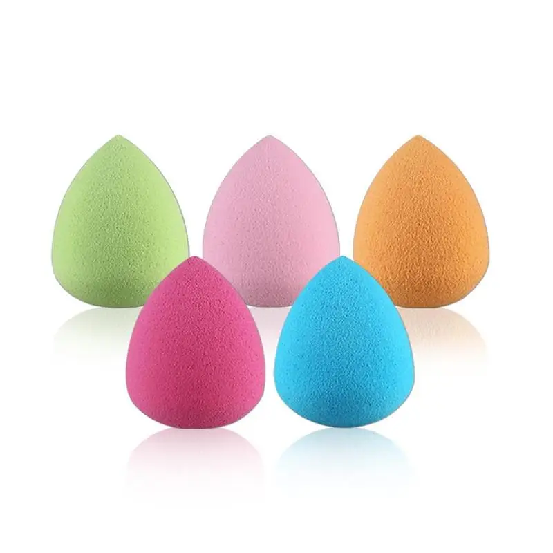 5 шт. цветные капельки воды Мягкая косметическая губка для макияжа растушевки