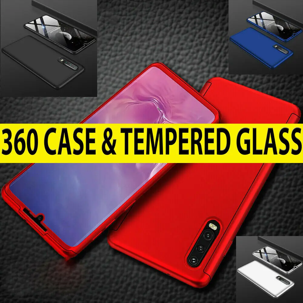 Чехол для Huawei P30 Pro Mate 20 30 полностью защищенный на 360 градусов с бесплатным экраном