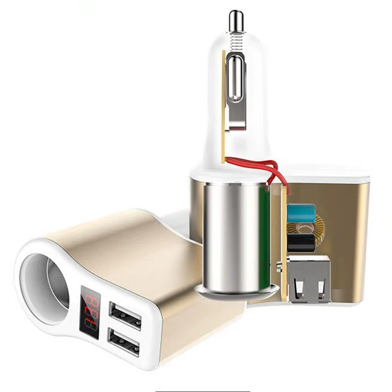 Fiuzd 2.1A прикуриватель зарядное устройство двойной USB разветвитель напряжения