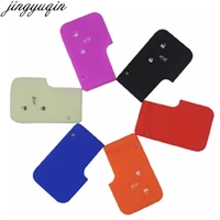 jingyuqin silicone rubber 3 button car key cover case protector smart card for renault clio logan megane 2 3 koleos scenic