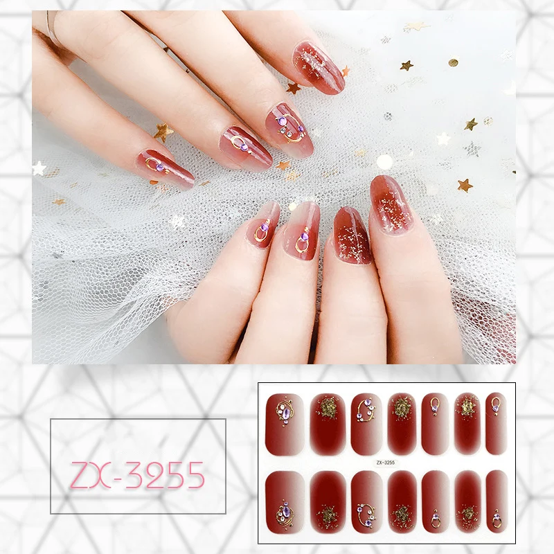 

14Pcs/sheet Nail Stickers 3D Diamonds Nail Sticker for Women Girls Nails Art SK88
