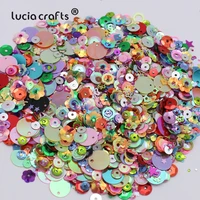 lucia crafts 20glot mix sizesshapes flake cup confetti loose sequins paillettes sewingwedding accessories d0902