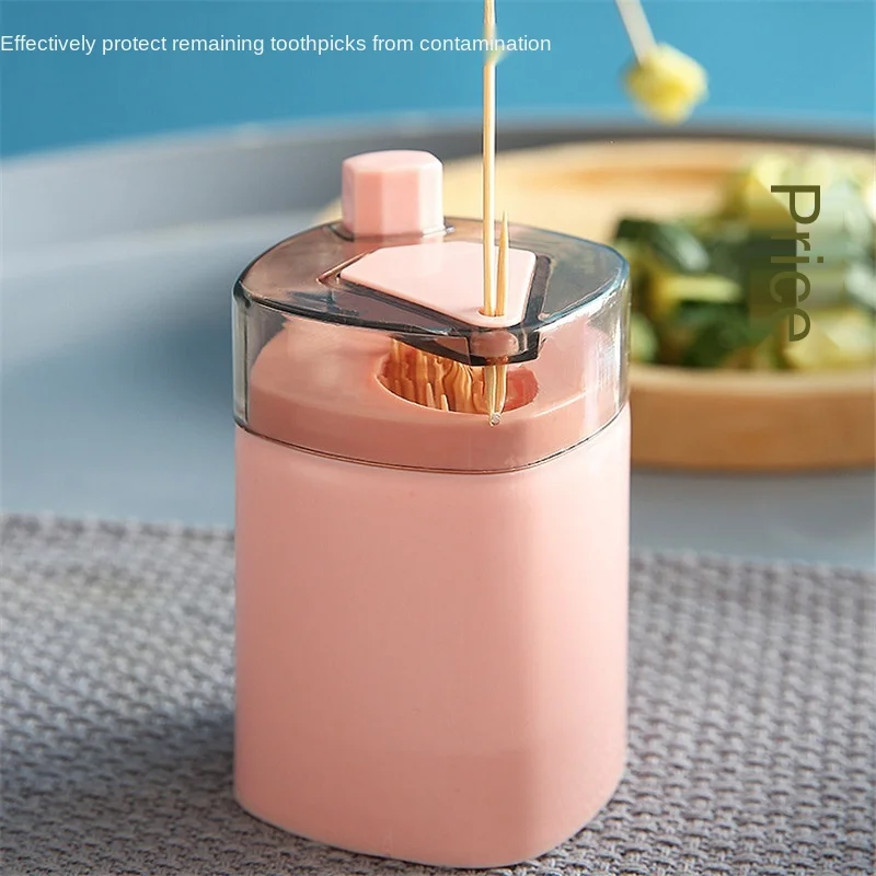 

Kitchen Toothpick Box Creative Press Type Intelligent Toothpick Container Automatic Pop-up Toothpick Can Dining Room Living Room