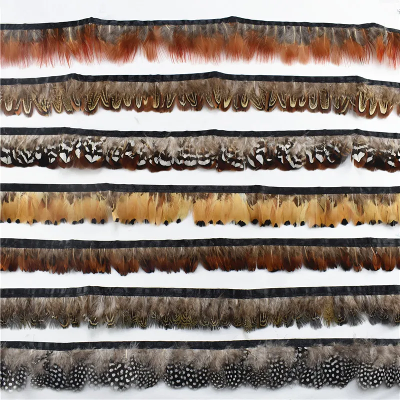 

Wholeslae Natural Peacock Feathers Chicken Pheasant Feather Trim Fringe Ribbon Feathers for Crafts Feathers for Jewelry Making
