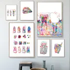 Зубной художественный принт, стоматологическая Картина на холсте, медицинская гигиеническая Настенная картина, подарок для дантиста TERS, картины, украшение для стен клиники