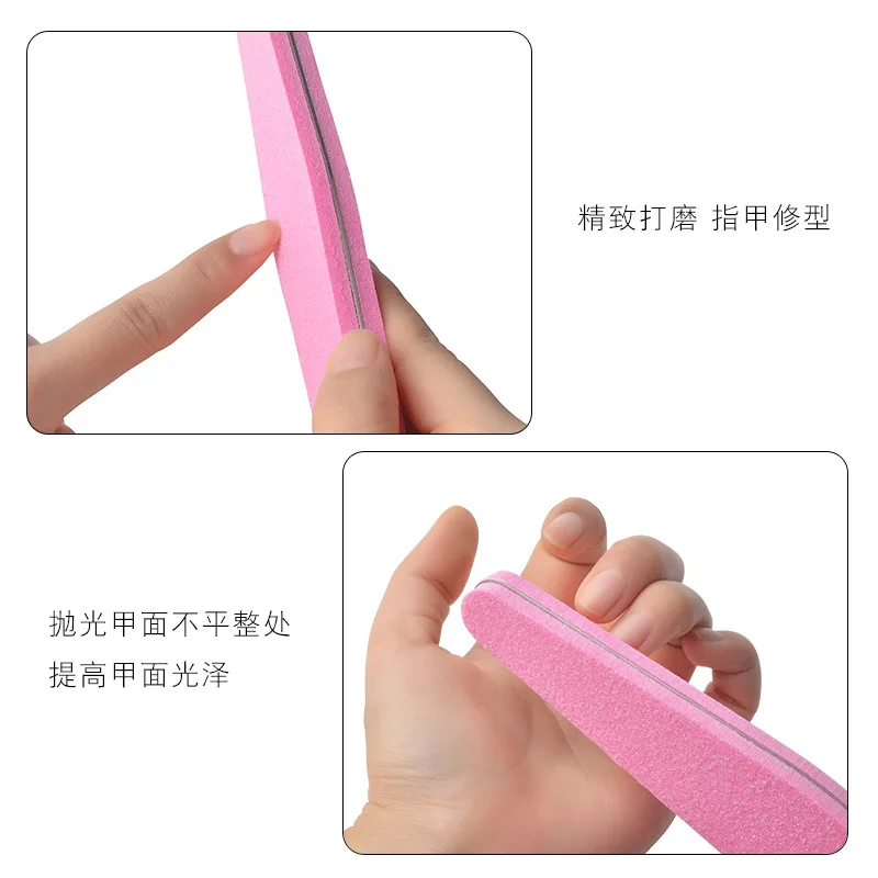 

10PCS Durable Acrylic Nail File Buffer Double Side Of The Nail File Buffer Trimmer Lime Buffer Nail Art Tools